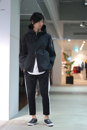 KAZUYUKI KUMAGAI [ C/N Typewriter Washer Hooded Half Coat ] styling!!!