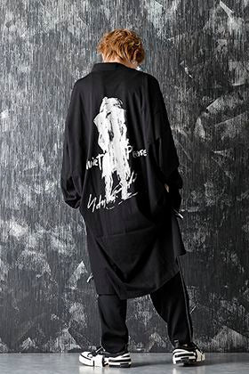 Yohji Yamamoto 20-21AW Asymmetry Message Print Cardigan Style