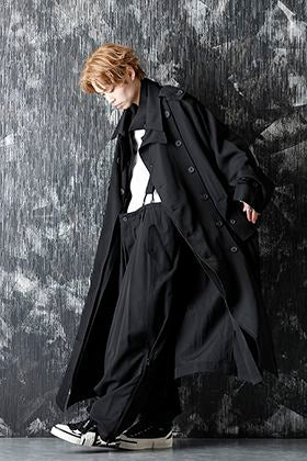 Yohji Yamamoto 20-21AW Wrinkled Gabardine Removable Coat Style
