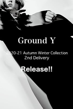 Ground Y 2020-21AW Collection 2nd Delivery Release!!