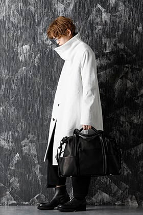 individual sentiments 20-21AW Snow Gray Color Coat Style