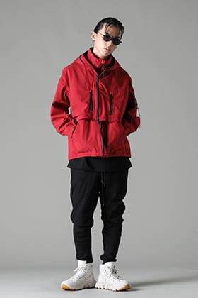 The Viridi-anne Tactical Jacket Red Sporty Styling