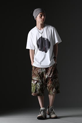 JULIUS 2023PF NEW print T-shirt Summer styling