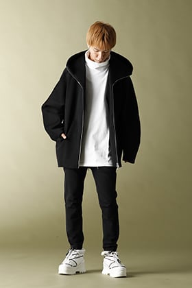ATTACHMENT 2020-21AW Hooded half coat Styling