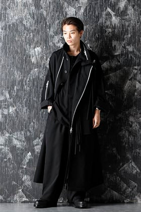 Yohji Yamamoto 20-21AW Army Gabardine Chain fastener Coat Style