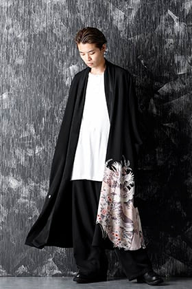 RONDO 20-21AW Silk Georgette Crane HAORI Style