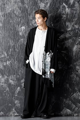 Rondo.ym Silk Georgette Gunkaku HAORI Style