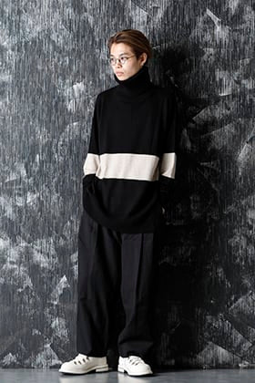 ZIGGY CHEN 20-21AW Baby Cashmare Bicolor KNIT Style
