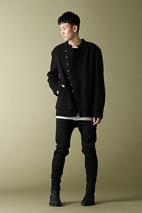 ASKyy 20-21AW Officer Coat Black Collar Style