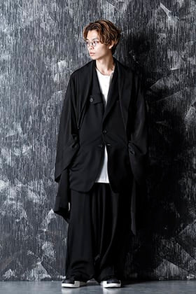 RONDO.ym 20-21AW Silk Georgette Long Mantle Style