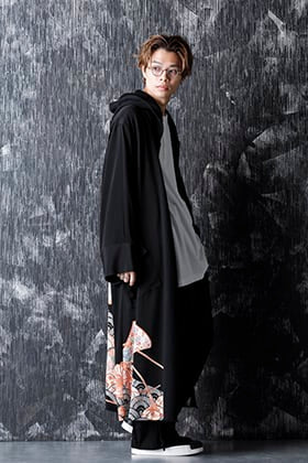 RONDO.ym Silk Georgette Hooded Coat