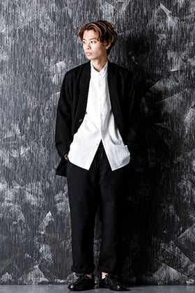 Yamauchi 20-21AW No Mulesing Wool No Collar Jacket Style