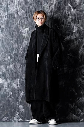 ZIGGY CHEN - ジギーチェン 20-21AW 極太畝コーデュロイチェスターコートスタイル