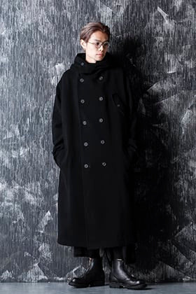 Yohji yamamoto - ヨウジヤマモト 20-21AW フーデットコートスタイル