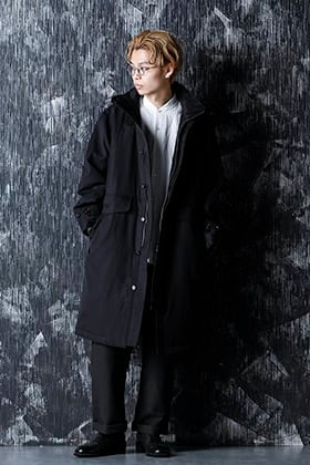 Yamauchi 20-21AW Salt Shrink Cotton Cupro Batting Bench coat