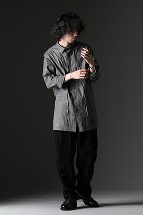 Y's for men 2023-24AW ストリング スペアカラーブラウス スタイリング