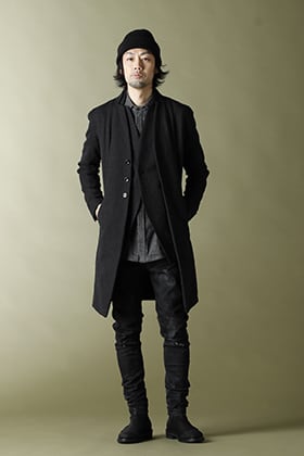 RIPVANWINKLE - リップヴァンウィンクル NOTCHEDLESS COAT & VEST Winter Style