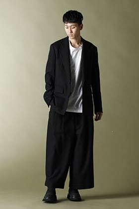 Ground Y - グラウンドワイ【Wool Flannel Jacket & Wide pants】Set-up Style