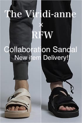 The Viridi-anne （ザ ヴィリジアン）× RFW （アールエフダブリュー）コラボレーションサンダル 新作入荷のお知らせ!!