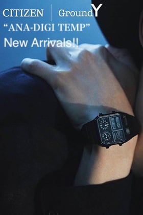 Ground Y New Item【CITIZEN Ground Y ANA-DIGI TEMP】