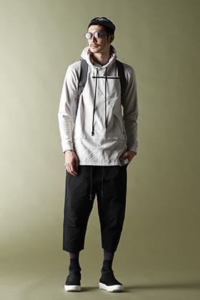 RIPVANWINKLE 21SS【LAYERED HOODIE】CROPPED PANTS STYLE!!