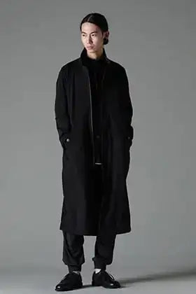 DEVOA 24SS Water repellent high neck coat styling