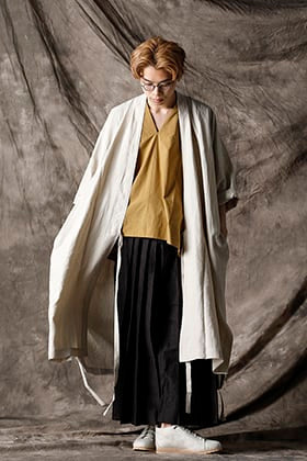 JAN-JAN VAN ESSCHE 21SS  KIMONO NATURAL MELE LINEN/SILK SHIRTING Style