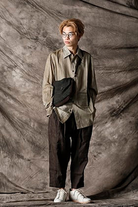 ZIGGY CHEN 21SS サイドスリット スプレッドカラーシャツ スタイル