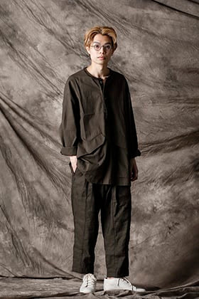 ZIGGY CHEN 21SS Loose Fit Henry Placket Top Style