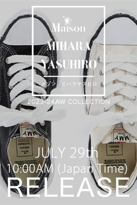 [Release notice]  Maison MIHARAYASUHIRO original sole sneakers "PETERSON" will be available from July 29 (Sat.) at 10 AM Japan time!