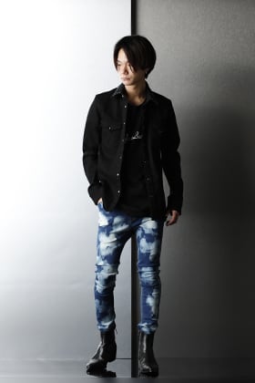 GalaabenD 2021SS Casual color Bleach JUSTIN Denim Pants Styling