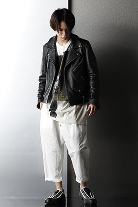 GalaabenD Leather jacket Monotone A-line silhouette style