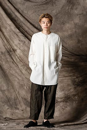 UMA WANG 21SS  ノーカラーシャツスタイル