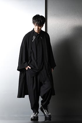グラウンド ワイ × ヨウジヤマモト ルーズシルエット 半纏ミックススタイリング
