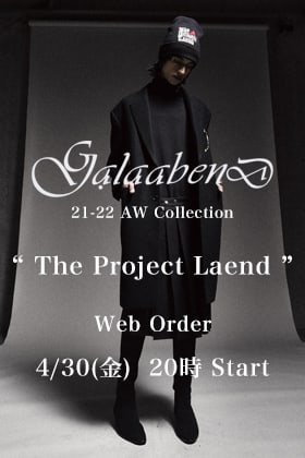 GalaabenD - ガラアーベント 21-22AW オンライン先行受注受付について