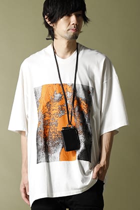 JULIUS 2021SS Print T-shirt street Style