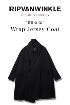 [Staff Column] RIPVANWINKLE 23-24AW Item Introduction Wrap Jersey Coat