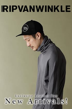 RIPVANWINKLE × .LOGY kyoto エクスクルーシブ レザーキャップ ただいまより販売開始!!