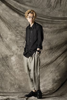 DEVOA Silk Wool Satin Shirt Style