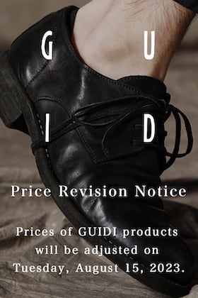 [important] GUIDI Price Revision Notice