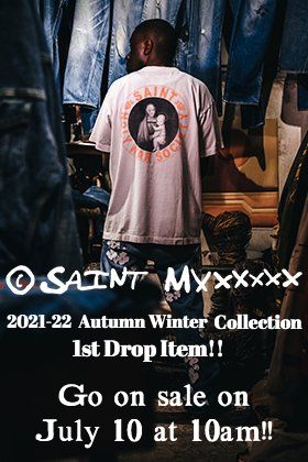 SAINT MICHAEL 2021-21AW Collection 1st Drop Items go on sale on July 10(Sat) at 10 AM(Japanese standard time)