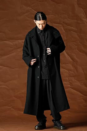 Yohji Yamamoto 21-22AW  ウールフラノ コート スタイル