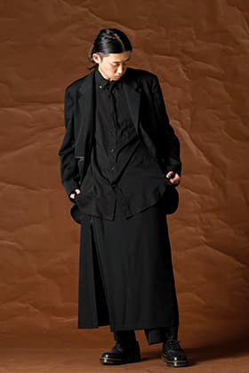 Yohji Yamamoto 21-22AW シワギャバジンセットアップスタイル