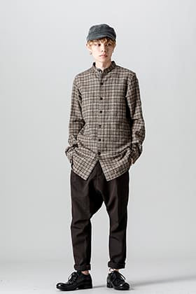 DEVOA 21-22 AW Virgin Wool/Canapa Check Shirt Style