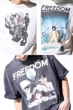 SAINT Mxxxxxx 2024SS FREEDOM Collaboration T-shirts, 3 Items