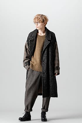 UMA WANG 21-22AW オーバーサイズツイードコートスタイル