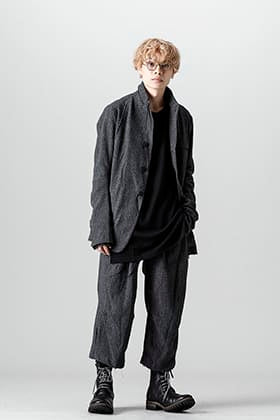 D.HYGEN(ディー ハイゲン) 21-22AW ミニマルドビーストライプ セットアップ チャコール