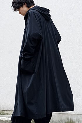Ground Y Open front big dress with hood Style