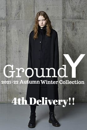 Now in stock is the 4th delivery from the Autumn Winter collection of Ground Y 2021-22.