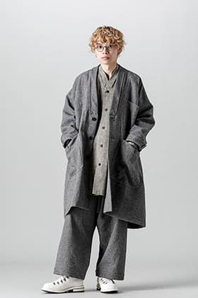 O project 21-22AW Tweed over coat style